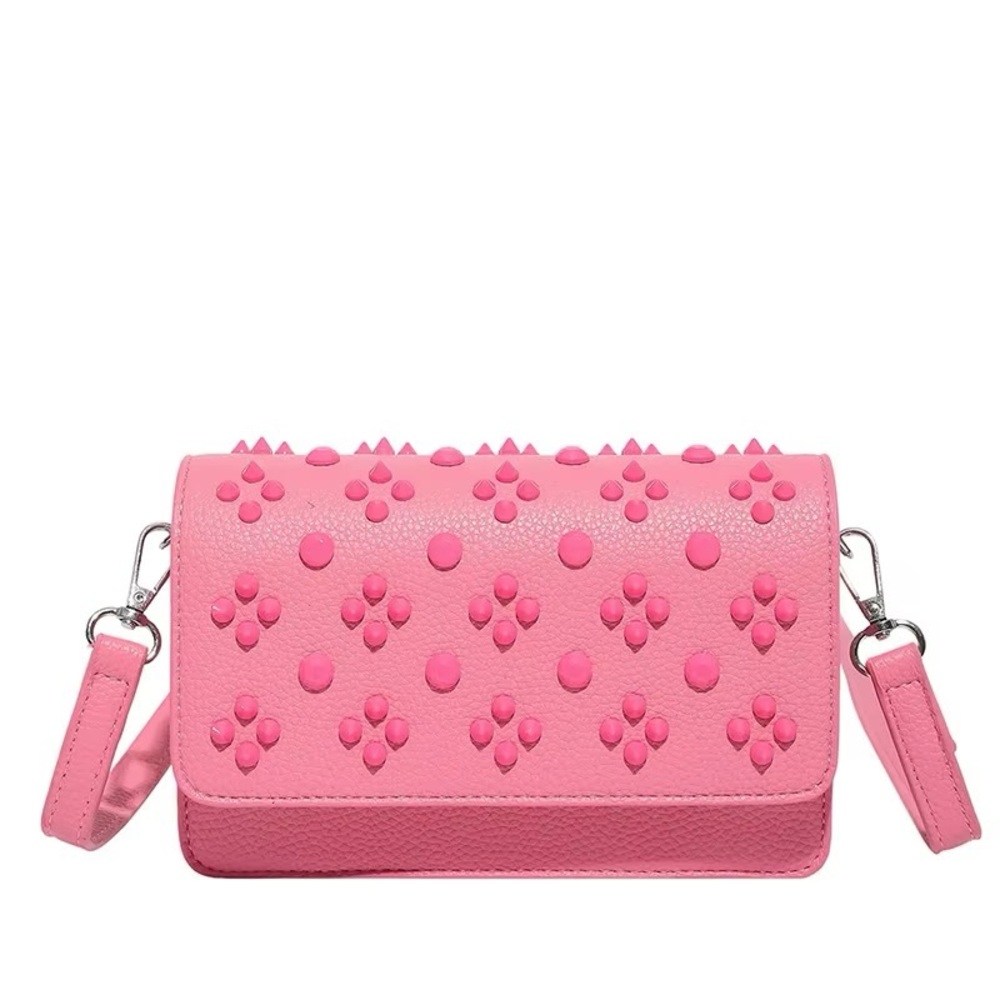 Pink Studded Women's Bag